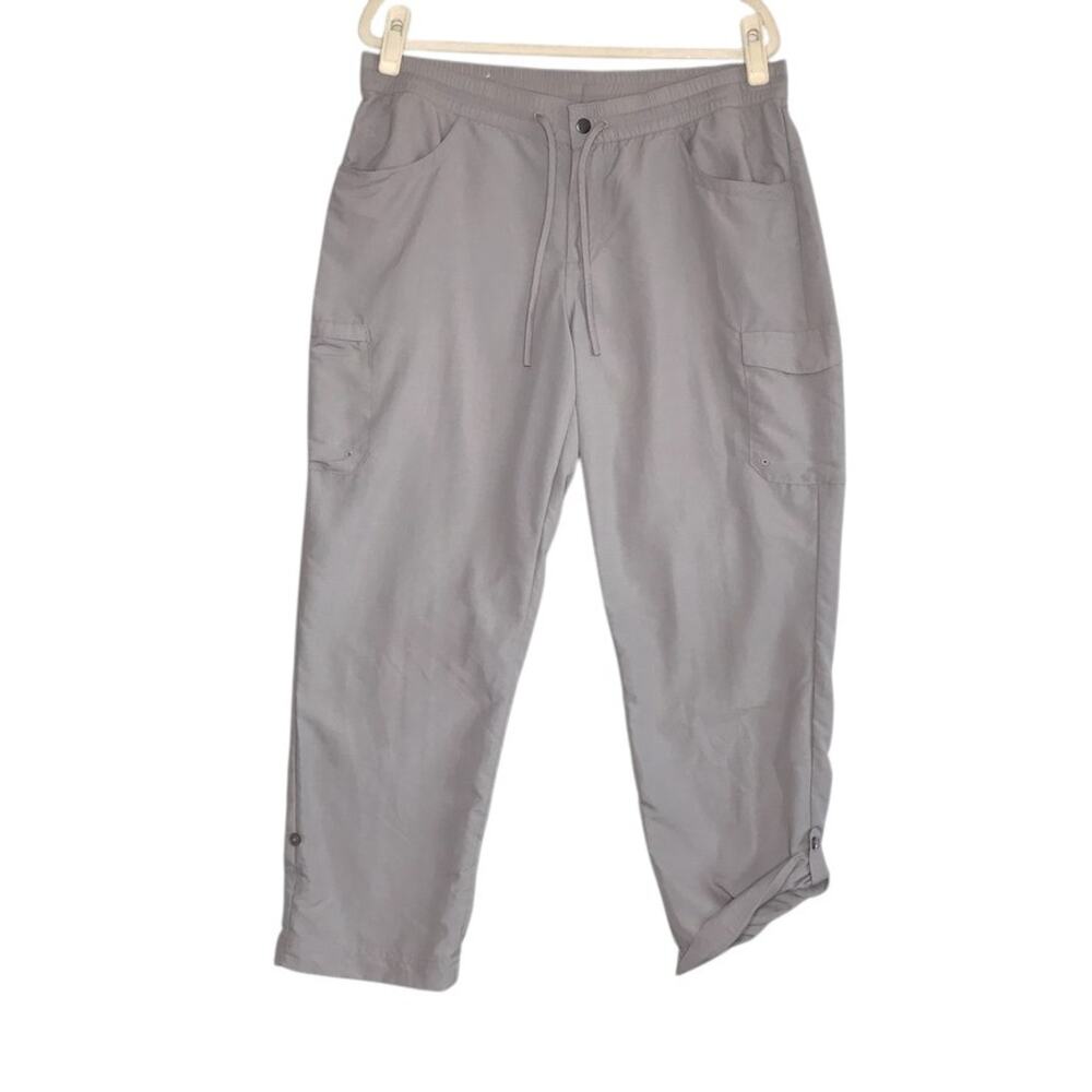 COLUMBIA Cargo Hiking Pant Women L Outdoor Nylon Light Athletic Gorpcore Travel